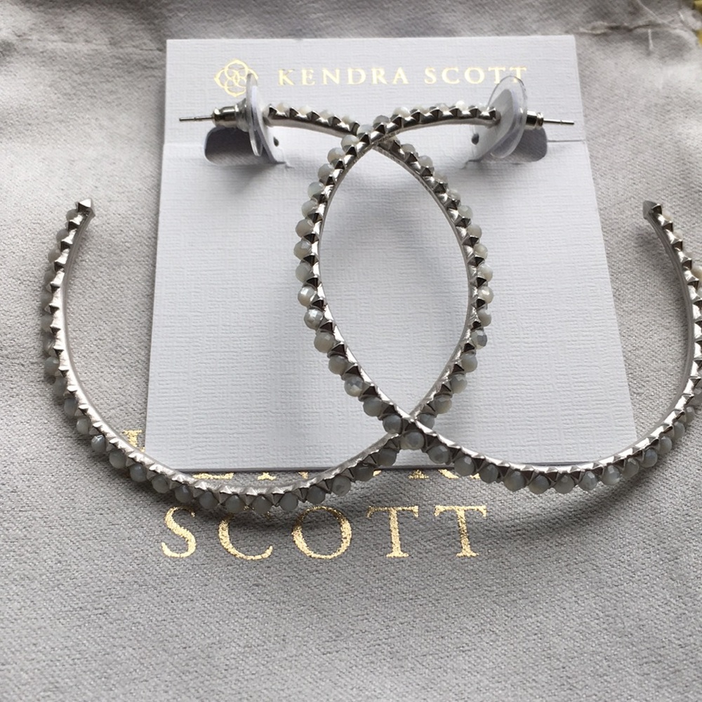 Kendra Scott Birdie Silver Hoop Earrings